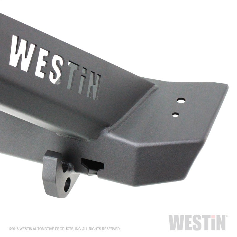 Westin 18-19 Jeep Wrangler JL Stubby Front Bumper - Textured Black