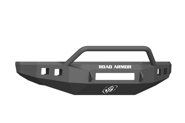 Road Armor 17-20 Ford F-250 Stealth Wide Fender Flare Front Bumper w/Pre-Runner Guard - Tex Blk
