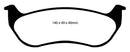 EBC 07-11 Ford Explorer Sport Trac 4.0 Yellowstuff Rear Brake Pads