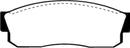 EBC 83-86 Nissan Pulsar 1.5 Turbo Greenstuff Front Brake Pads