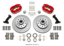 Wilwood Forged Dynalite Front Kit 11.03in 1 PC Rotor&Hub - Red 74-80 Pinto Disc Spindle only