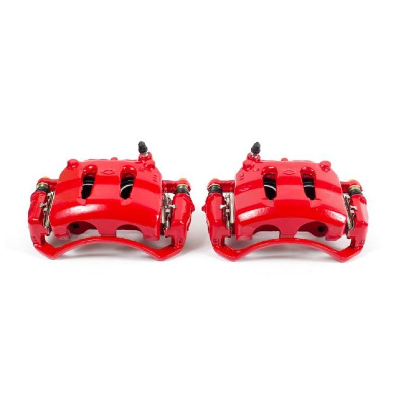 Power Stop 93-94 Nissan D21 Front Red Calipers w/Brackets - Pair