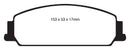 EBC 08-10 Pontiac G8 3.6 Bluestuff Front Brake Pads