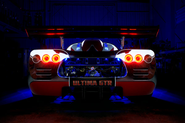 Oracle Ultima GTR LED Waterproof Tail Light Halo Kit - 4 Rings - Red