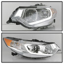 xTune 09-14 Acura Projector Headlights - Light Bar DRL - Chrome (PRO-JH-ATSX09-LB-C)