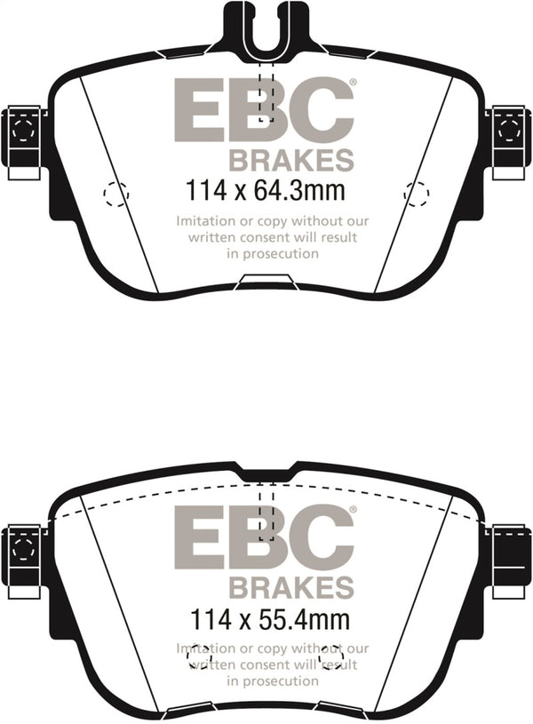 EBC 2017+ Mercedes-Benz E300 (W213) Yellowstuff Rear Brake Pads