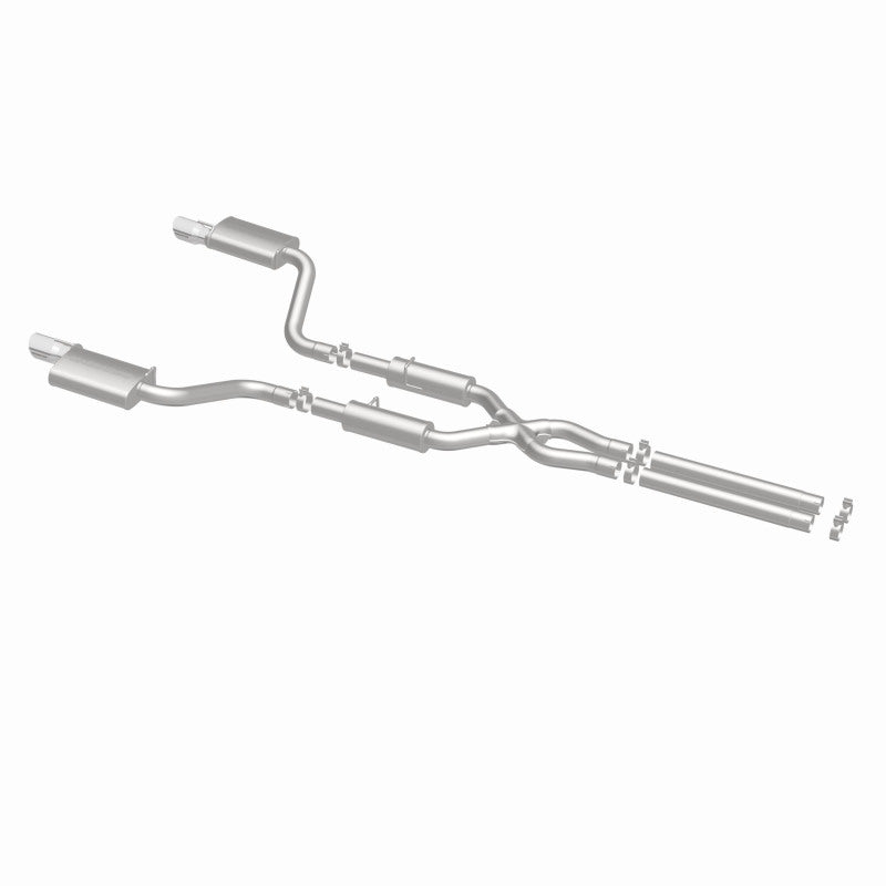 MagnaFlow 11-12 Dodge Charger SRT-8 Hemi Dual Split Rear Exit Stainless Cat-Back Performance Exhaust