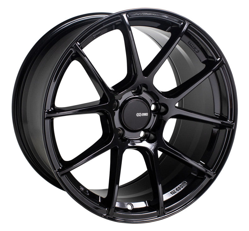 Enkei TS-V 18x8.5 40mm Offset 5x108 72.6mm Bore Gloss Black Wheel