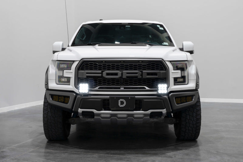 Diode Dynamics 17-20 Ford Raptor SS5 Bumper LED Pod Light Kit - Pro White Driving