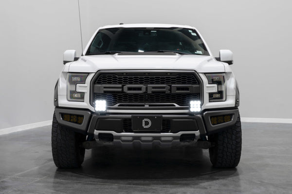 Diode Dynamics 17-20 Ford Raptor SS5 Bumper LED Pod Light Kit - Sport Yellow Driving