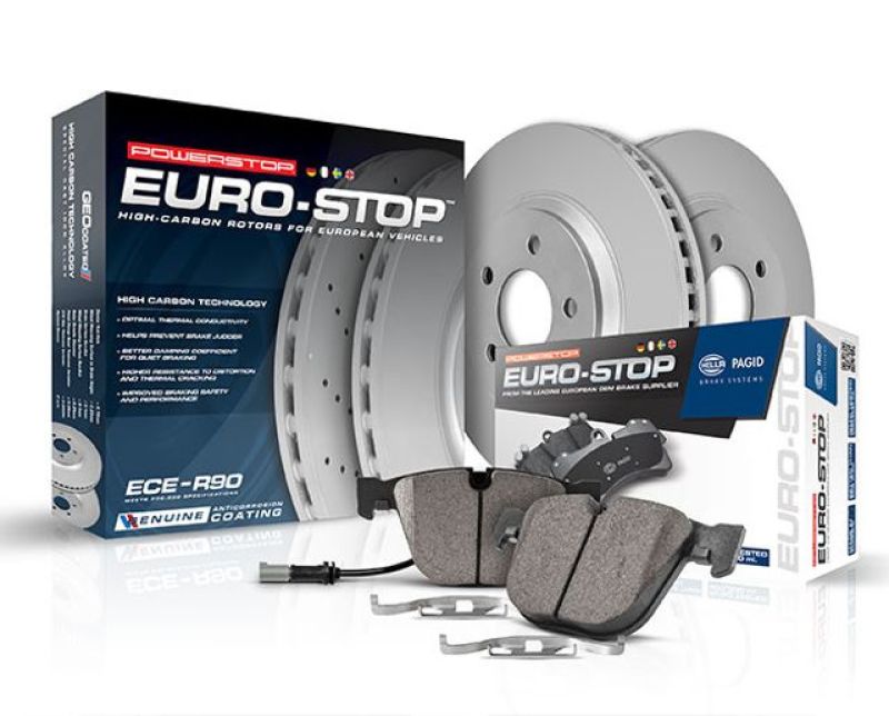 Power Stop 10-11 Audi S4 Front Euro-Stop Brake Kit