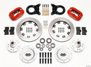 Wilwood Forged Dynalite Front Kit 12.19in Red 1970-1973 Mustang Disc & Drum Spindle