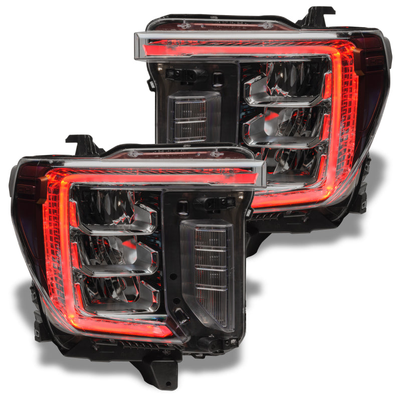 Oracle 20-21 GMC Sierra 2500/3500 HD RGB+W Headlight DRL Upgrade Kit - ColorSHIFT w/o Controller