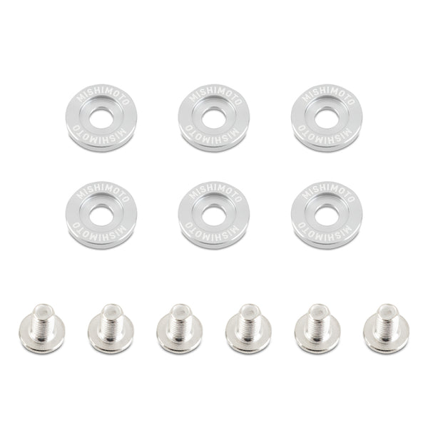 Mishimoto Small Fender Washer Kit (6pcs) - Silver