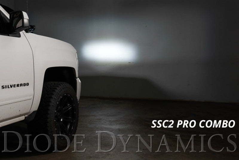 Diode Dynamics 14-19 Silverado/Sierra SS3 LED Ditch Light Kit - Yellow Pro Combo