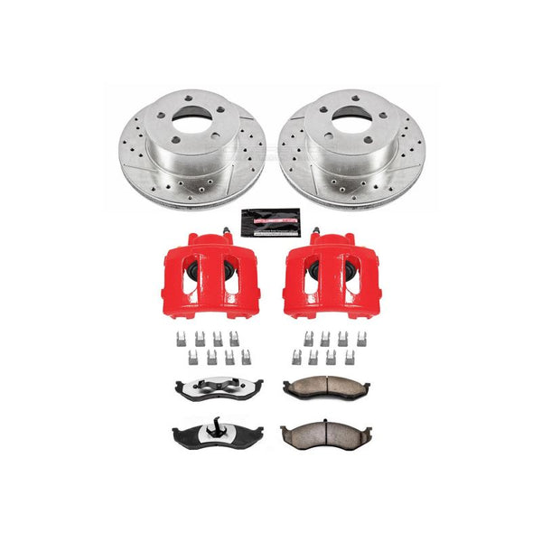 Power Stop 90-99 Jeep Cherokee Front Z36 Truck & Tow Brake Kit w/Calipers