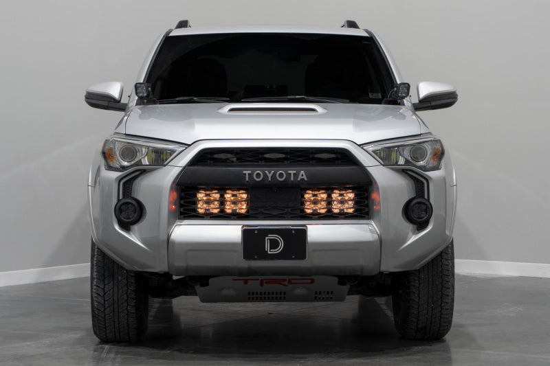 Diode Dynamics 14-23 Toyota 4Runner SS5 Stealth Grille LED 2-Pod Kit - Pro White Combo