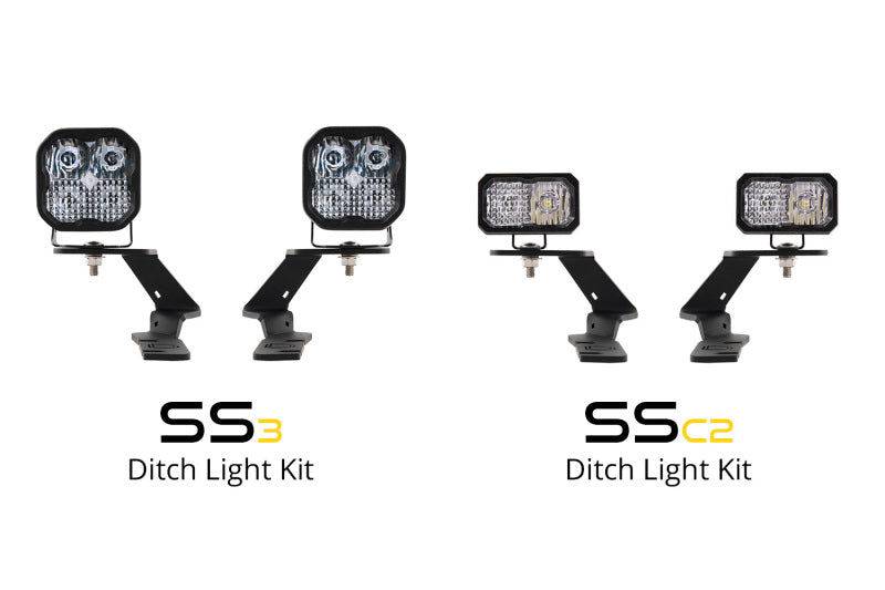 Diode Dynamics 19-21 Ford Ranger Sport SS3 LED Ditch Light Kit - White Combo