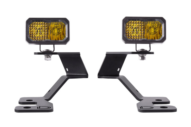 Diode Dynamics 2021 Ford Bronco Stage Series 2in LED Ditch Light Kit - Sport Yellow Pro Combo