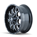 Mayhem 8015 Warrior 22x12 / 5x127 BP / -44mm Offset / 87mm Hub Black w/ Milled Spokes Wheel