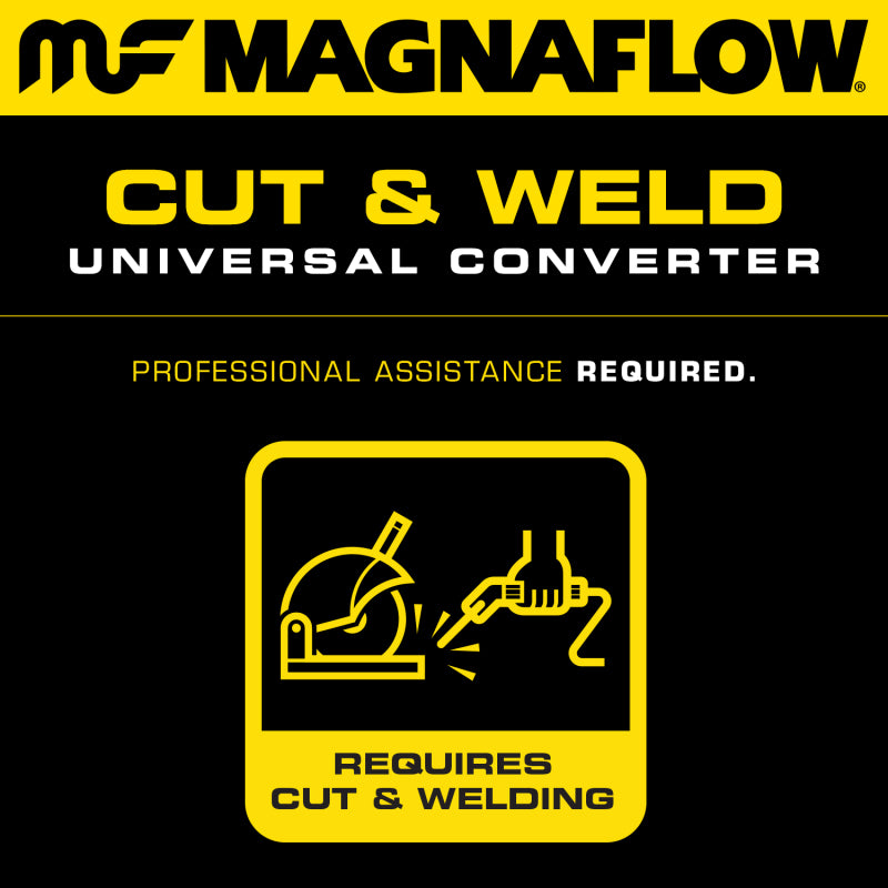 MagnaFlow Conv Univ 5inch Spun Met. 2.75inch C/C
