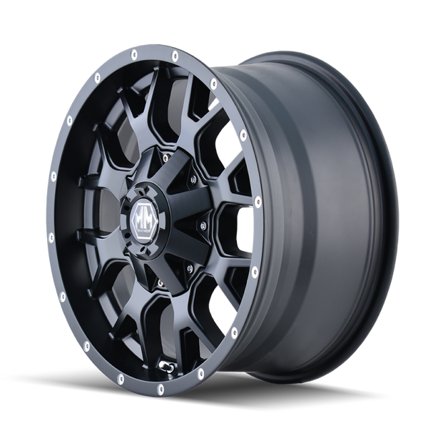 Mayhem 8015 Warrior 20x10 / 8x180 BP / -25mm Offset / 124.1mm Hub Matte Black Wheel