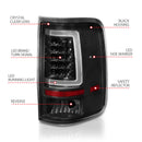 ANZO 2004-2006 Ford F-150 LED Tail Lights w/ Light Bar Black Housing Clear Lens