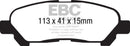 EBC 09-13 Toyota Highlander 2.7 2WD/4WD Greenstuff Rear Brake Pads