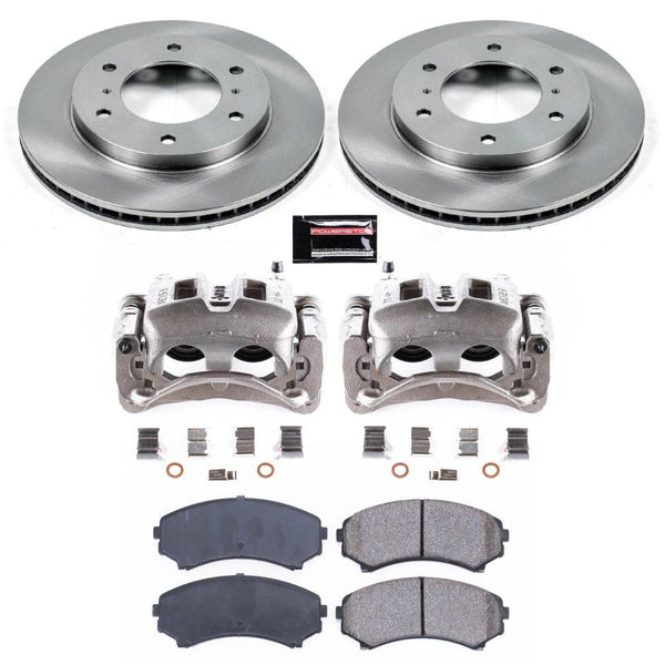 Power Stop 01-06 Mitsubishi Montero Front Autospecialty Brake Kit w/Calipers