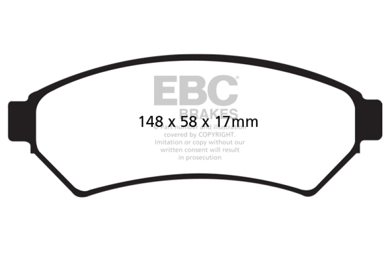 EBC 05-09 Buick Allure (Canada) 3.6 Redstuff Front Brake Pads