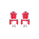 Power Stop 00-06 Audi TT Quattro (w/Non Vented Rotors Only) Rear Red Calipers w/Brackets - Pair