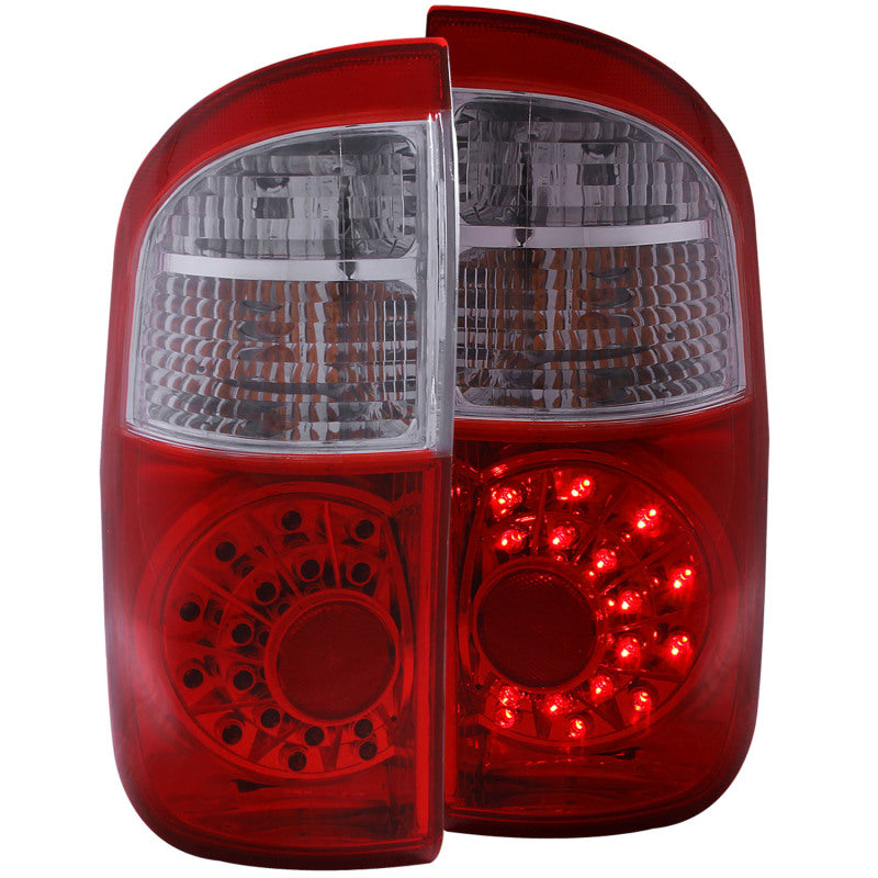 ANZO 2004-2006 Toyota Tundra LED Taillights Red/Clear