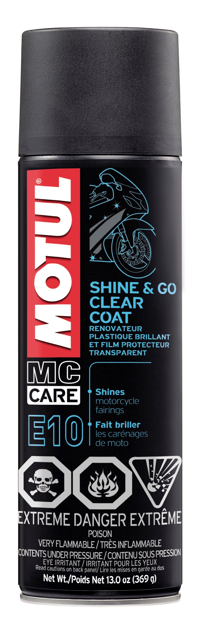 Motul 13oz Cleaners SHINE & GO - Silicone Clean (13 oz) - Case of 12