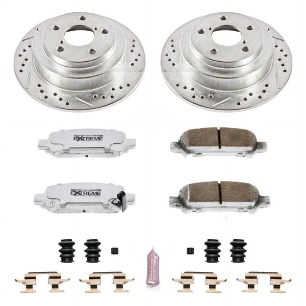 Power Stop 98-03 Subaru Forester Rear Z26 Street Warrior Brake Kit