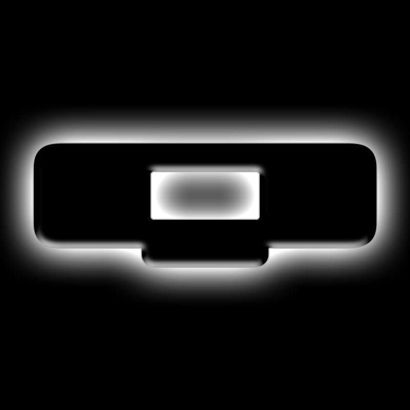 ORACLE Lighting Universal Illuminated LED Letter Badges - Matte Black Surface Finish - Q