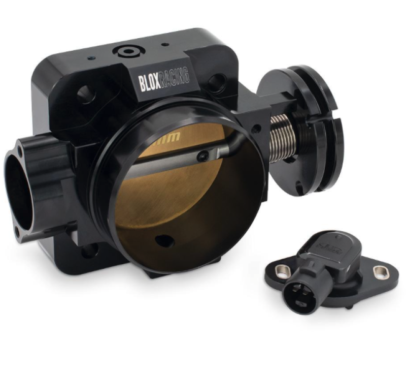 BLOX Racing Honda B/D/H/F Series Engines 74mm Black Billet Throttle Body V2