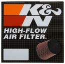 K&N Filter Universal Rubber Filter 3in Flange ID 6in Base OD 5.125in Top OD 5in Height
