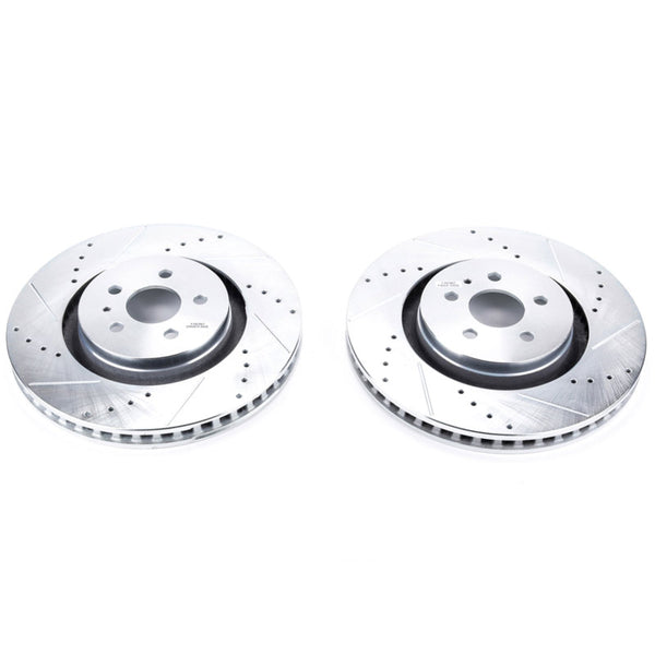 Power Stop 19-22 Lincoln Nautilus Rear Drilled & Slotted Rotor (Pair)