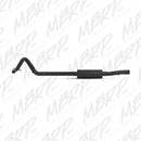 MBRP 2007-2009 Jeep Wrangler (JK) 3.8L V6 4 dr Off-Road Tail Pipe Muffler before Axle