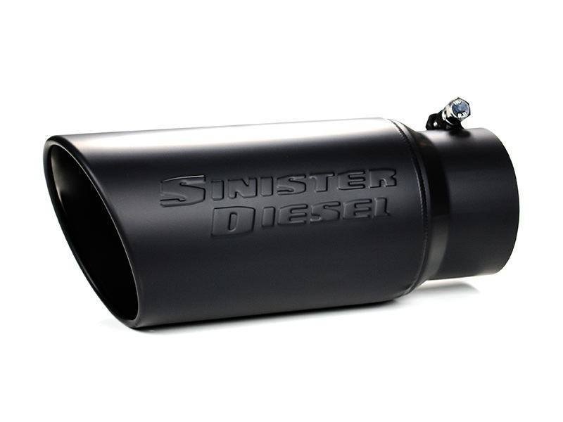 Sinister Diesel Universal Black Ceramic Coated Stainless Steel Exhaust Tip (4in to 5in)