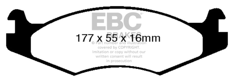 EBC 92-03 Am General H1 Yellowstuff Front Brake Pads