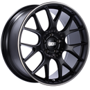 BBS CH-R 20x9 5x120 ET29 Satin Black Polished Rim Protector Wheel -82mm PFS/Clip Required