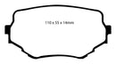 EBC 99-05 Suzuki Grand Vitara 2.5 Greenstuff Front Brake Pads