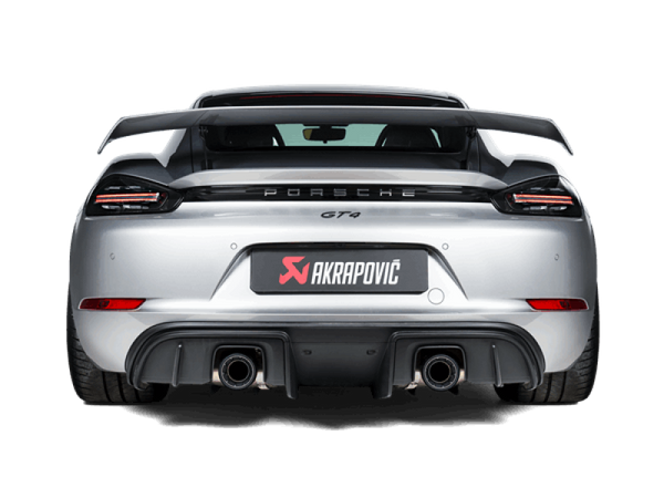 Akrapovic 2020+ Porsche Cayman GT4/Spyder (718) Slip-On Race Line (Titanium) (Req Tips)