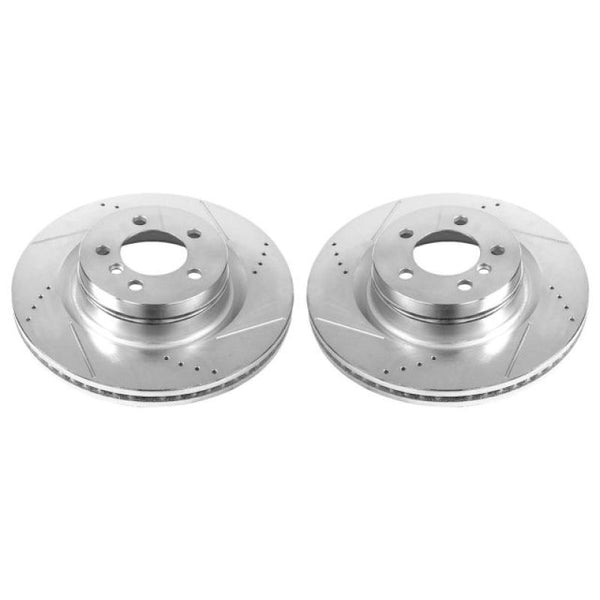 Power Stop 06-09 Land Rover Range Rover Front Evolution Drilled & Slotted Rotors - Pair
