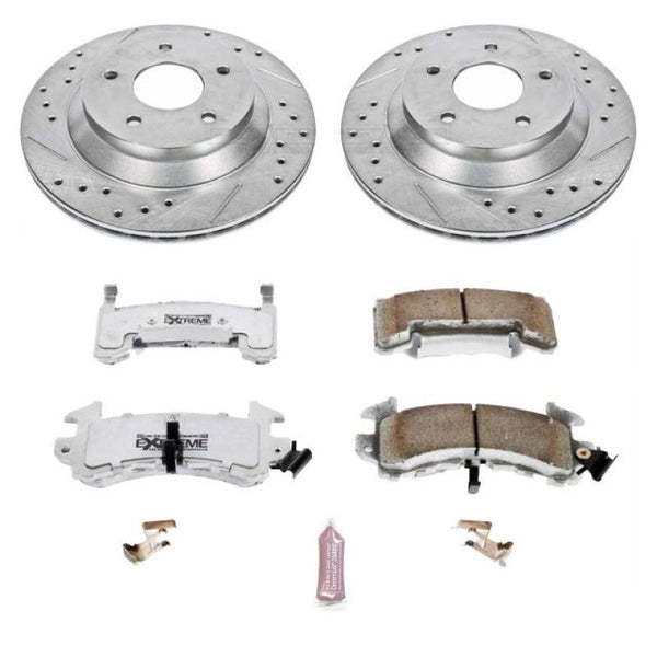 Power Stop 88-95 Chevrolet Corvette Front Z26 Street Warrior Brake Kit