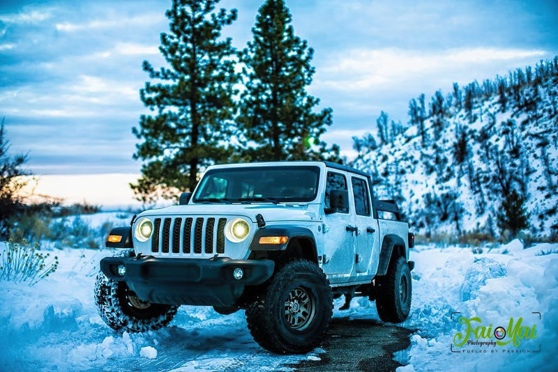 Oracle Oculus Bi-LED Projector Headlights for Jeep JL/Gladiator JT - Matte Black - 5500K