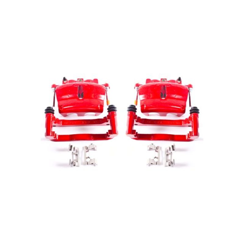 Power Stop 08-16 Buick Enclave Front Red Calipers w/Brackets - Pair