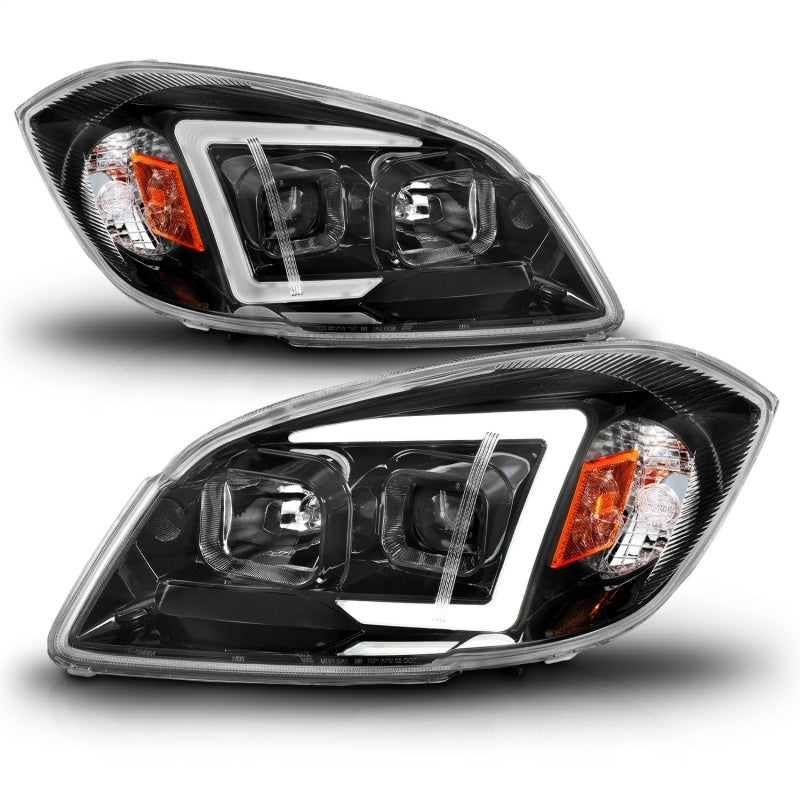 ANZO 05-10 Chevrolet Cobalt / 07-10 Pontiac G5 / 05-06 LED Projector Headlights Black Housing