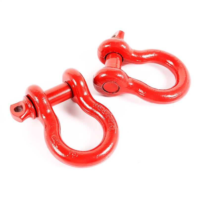 Rugged Ridge Red 7/8in D-Shackles